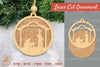 Nativity Laser Cut Ornament Clipart Bundle