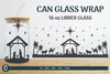 Nativity Scene 16 oz Libbey Beer Glass Can Wrap SVG Bundle
