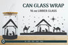 Nativity Scene Libbey Beer Glass Can Wrap SVG Bundle