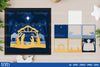 Nativity Scene 3D Layered Papercut SVG Bundle