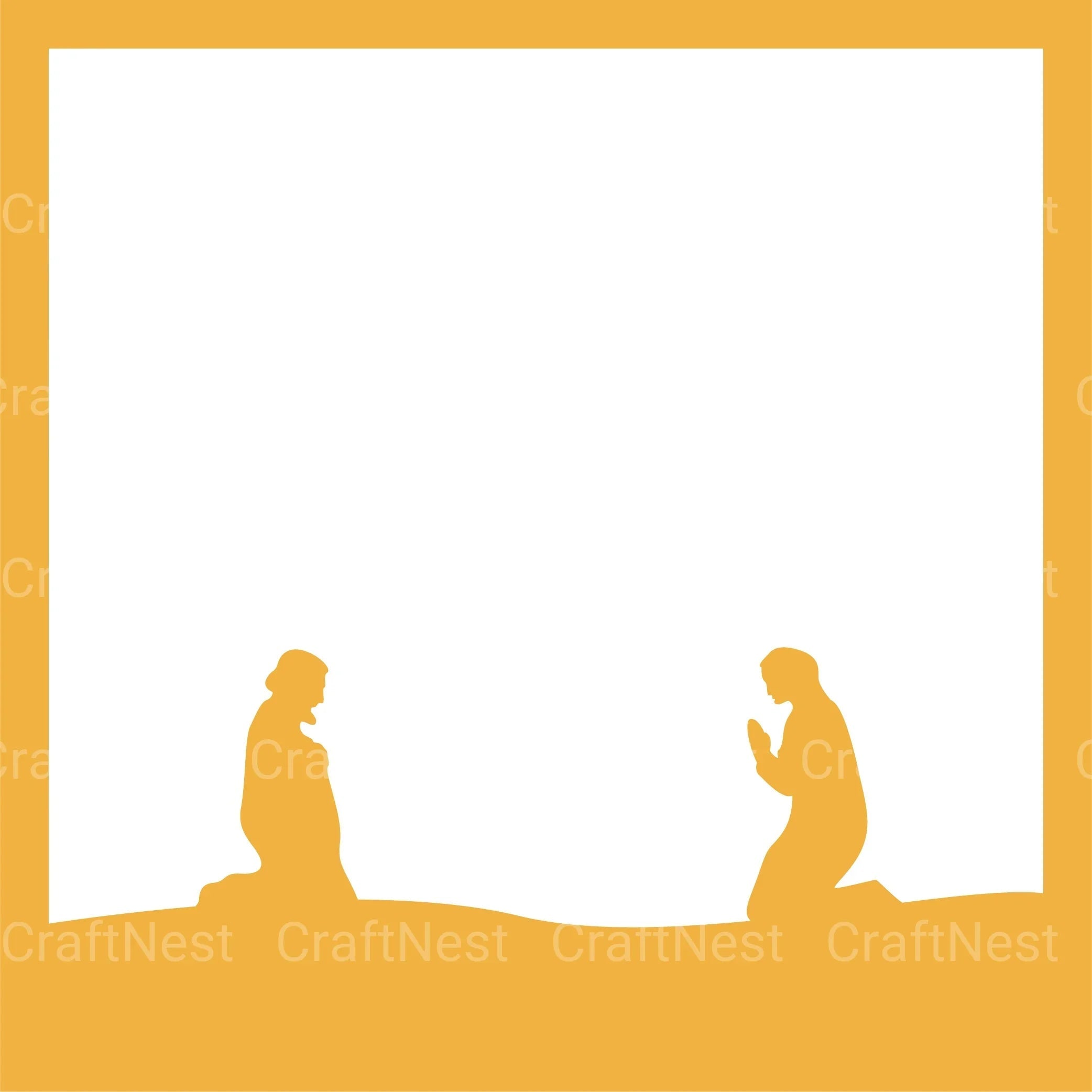 Nativity Scene 3D Layered Papercut SVG Bundle - CraftNest - Digital Crafting and Art