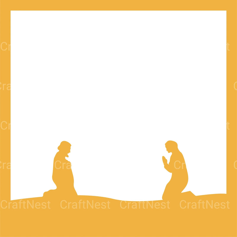 Nativity Scene 3D Layered Papercut SVG Bundle - CraftNest - Digital Crafting and Art