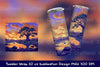 Nature Savana Tumbler Wrap Clipart Bundle