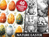 Nature Easter Coloring Books