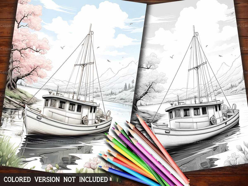 Nautical Spring Coloring Books - CraftNest