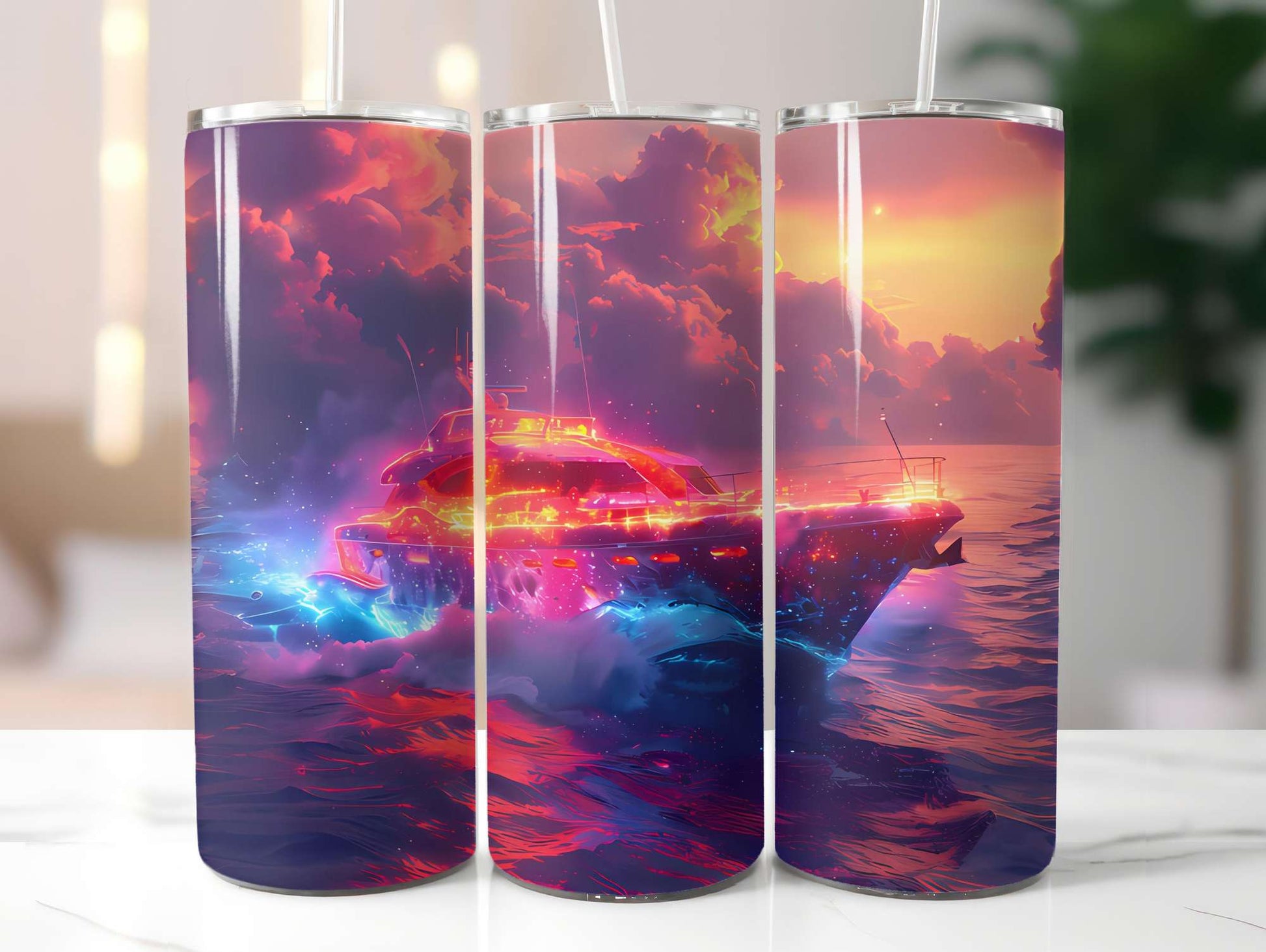 Nautical Summer 4 Tumbler Wrap - CraftNest - Digital Crafting and Art
