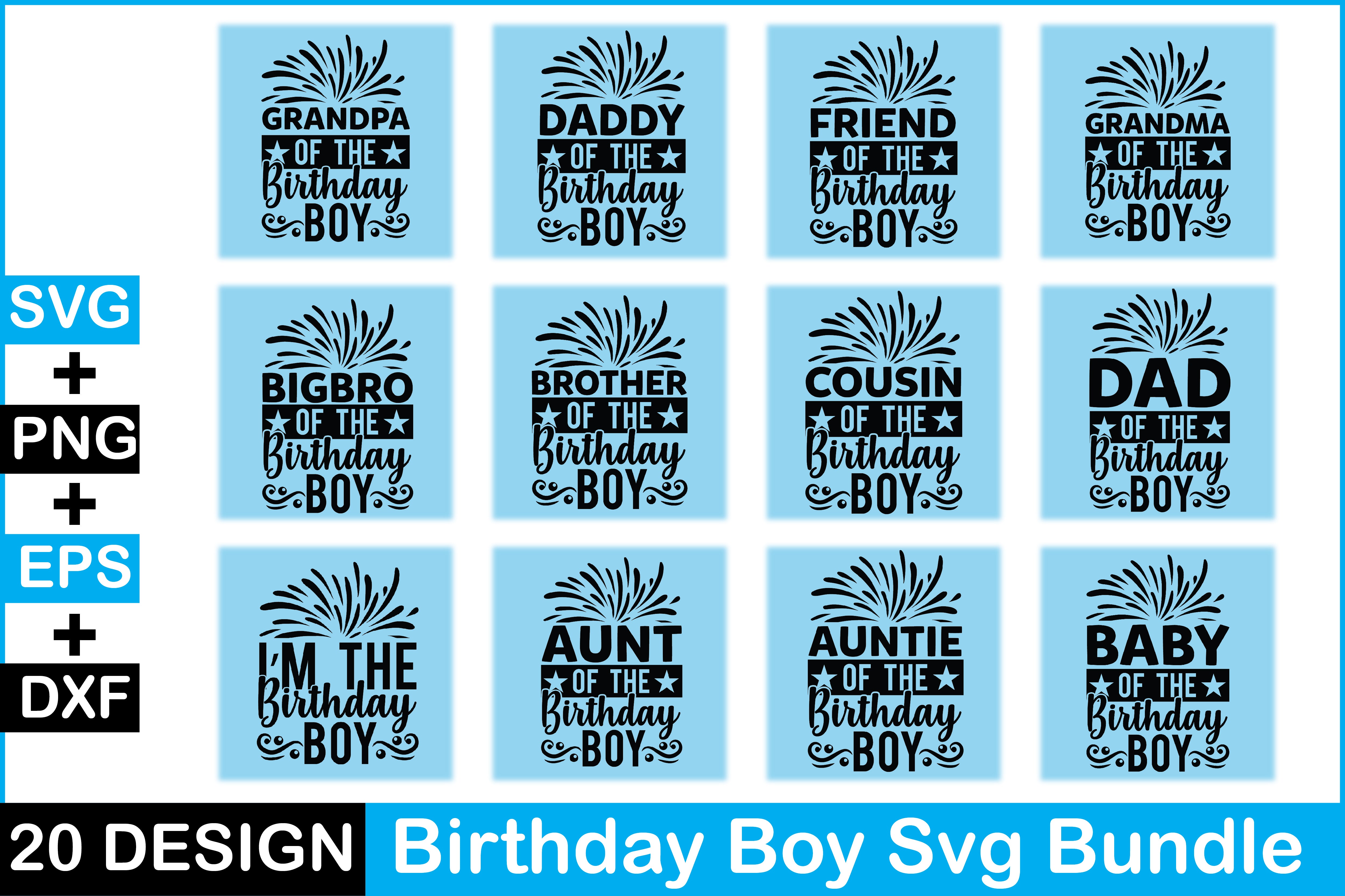 Birthday Boy SVG Bundle