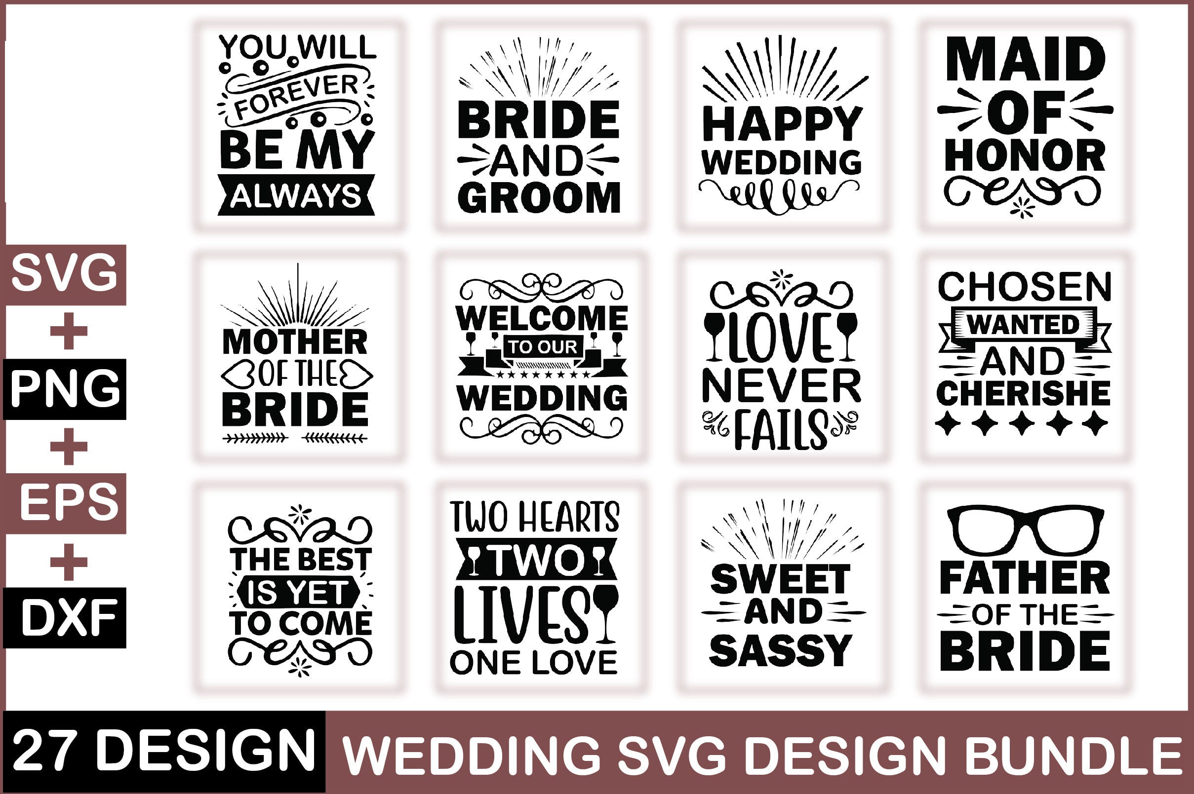 Wedding SVG Bundle 1