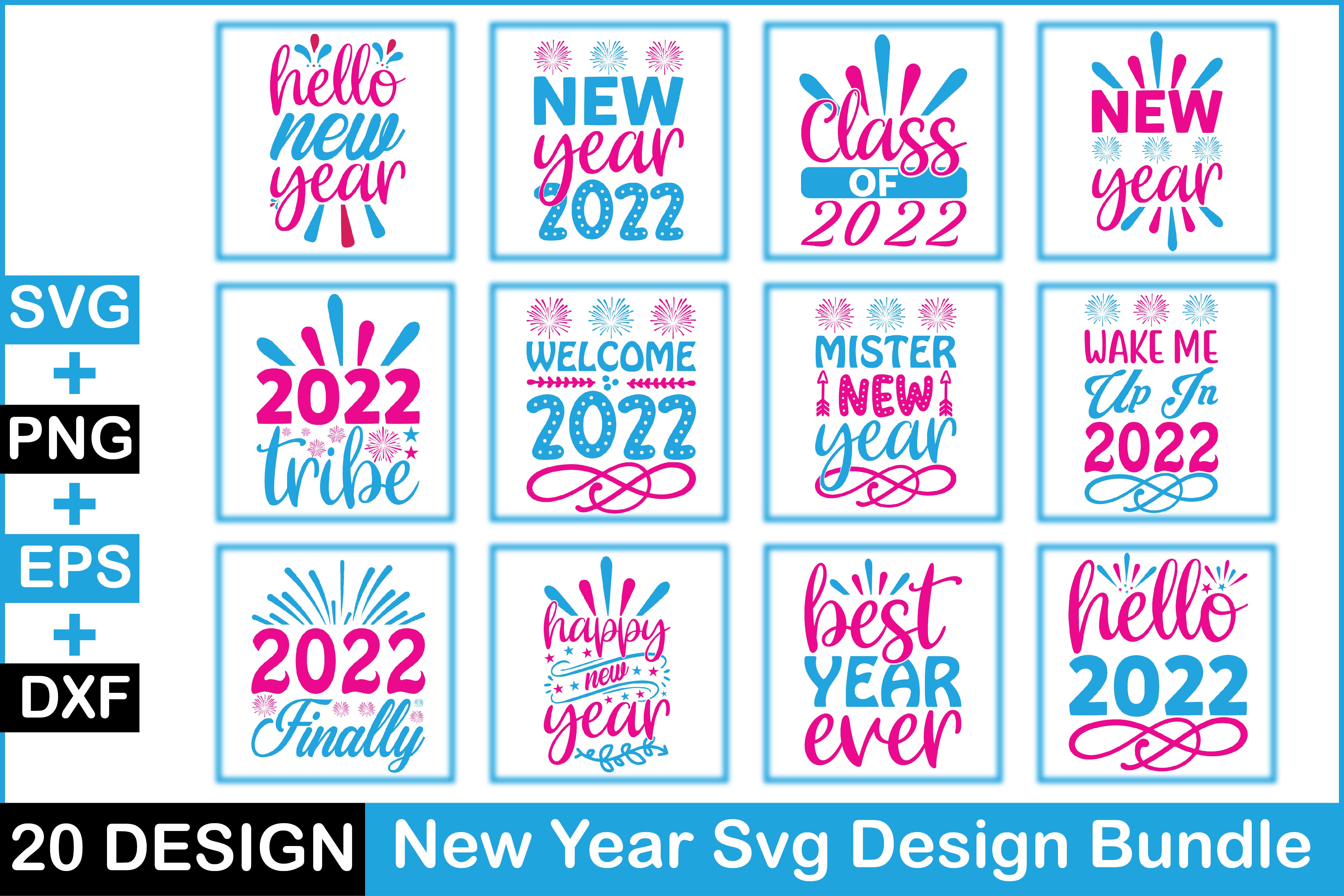 New Year SVG Bundle 6