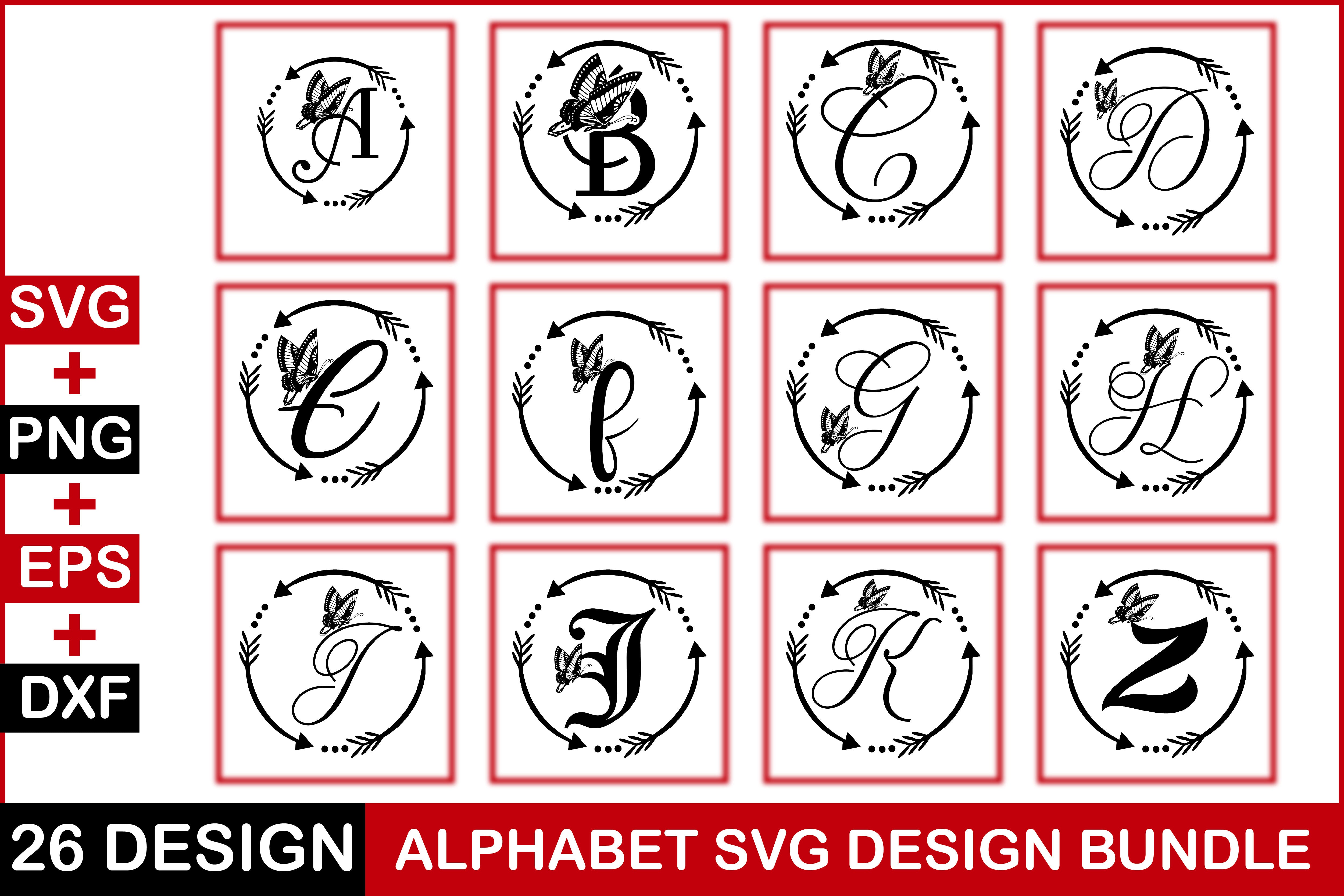 Alphabet SVG Bundle