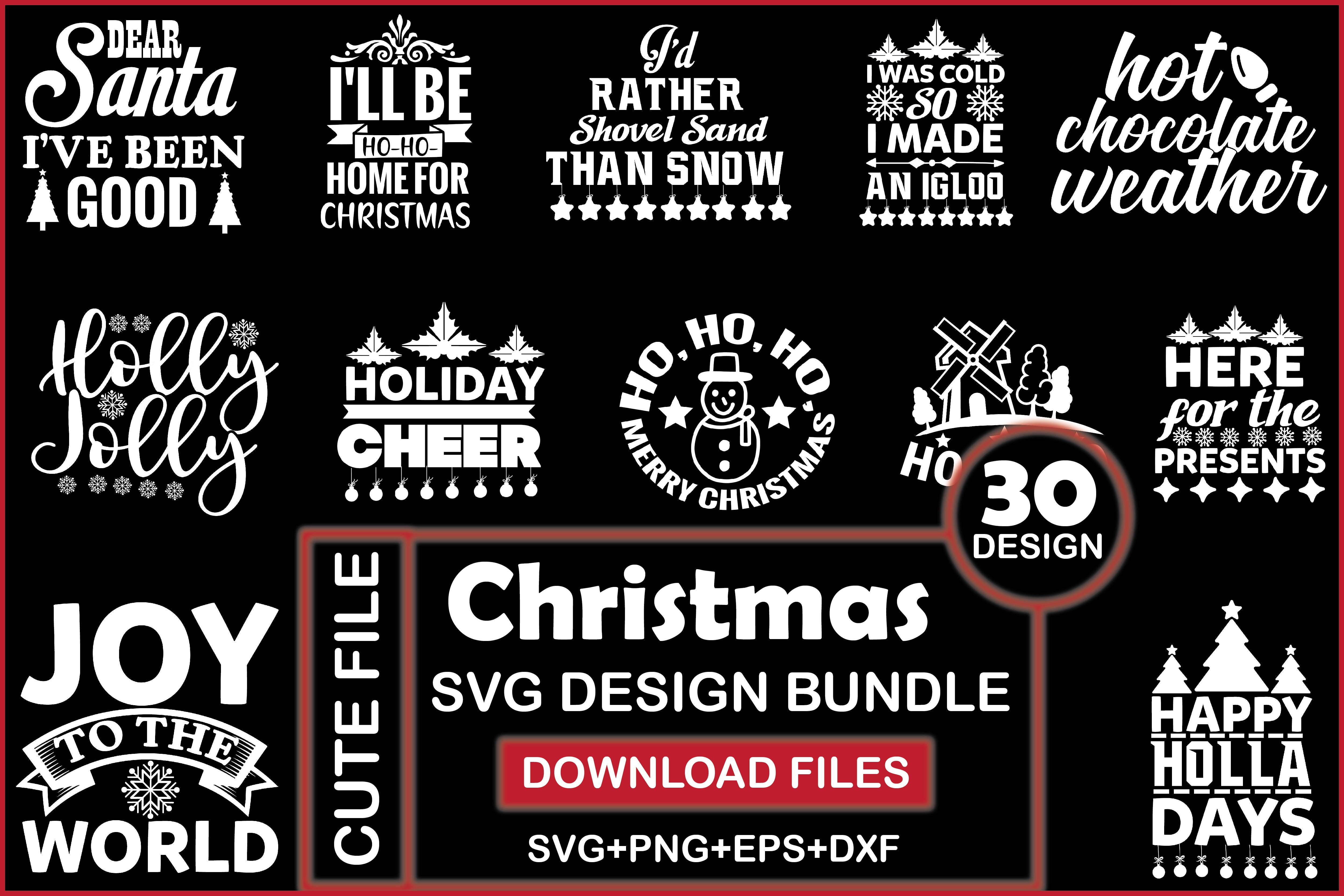 Christmas 30 SVG Bundle 1