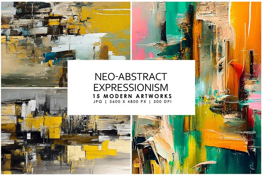 Neo Abstract Expressionism - Wall Art - CraftNest - Digital Crafting and Art