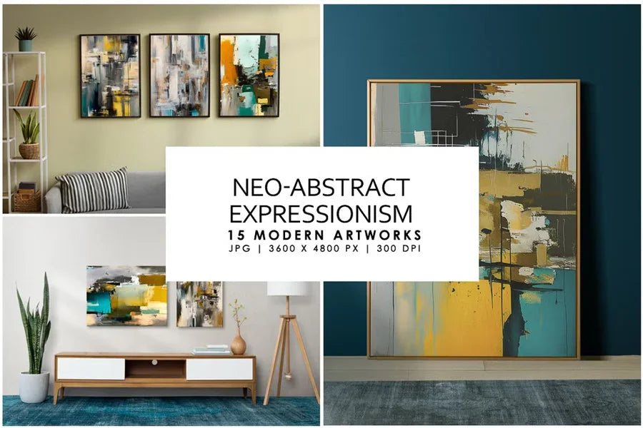 Neo Abstract Expressionism - Wall Art - CraftNest - Digital Crafting and Art