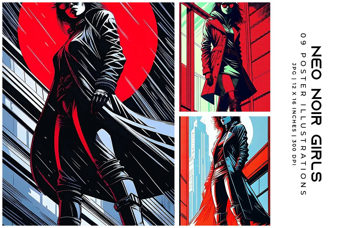 Neo Noir Girls - Women - CraftNest - Digital Crafting and Art