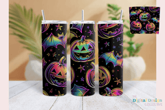 Neon Halloween Tumbler Wrap Bundle - CraftNest - Digital Crafting and Art