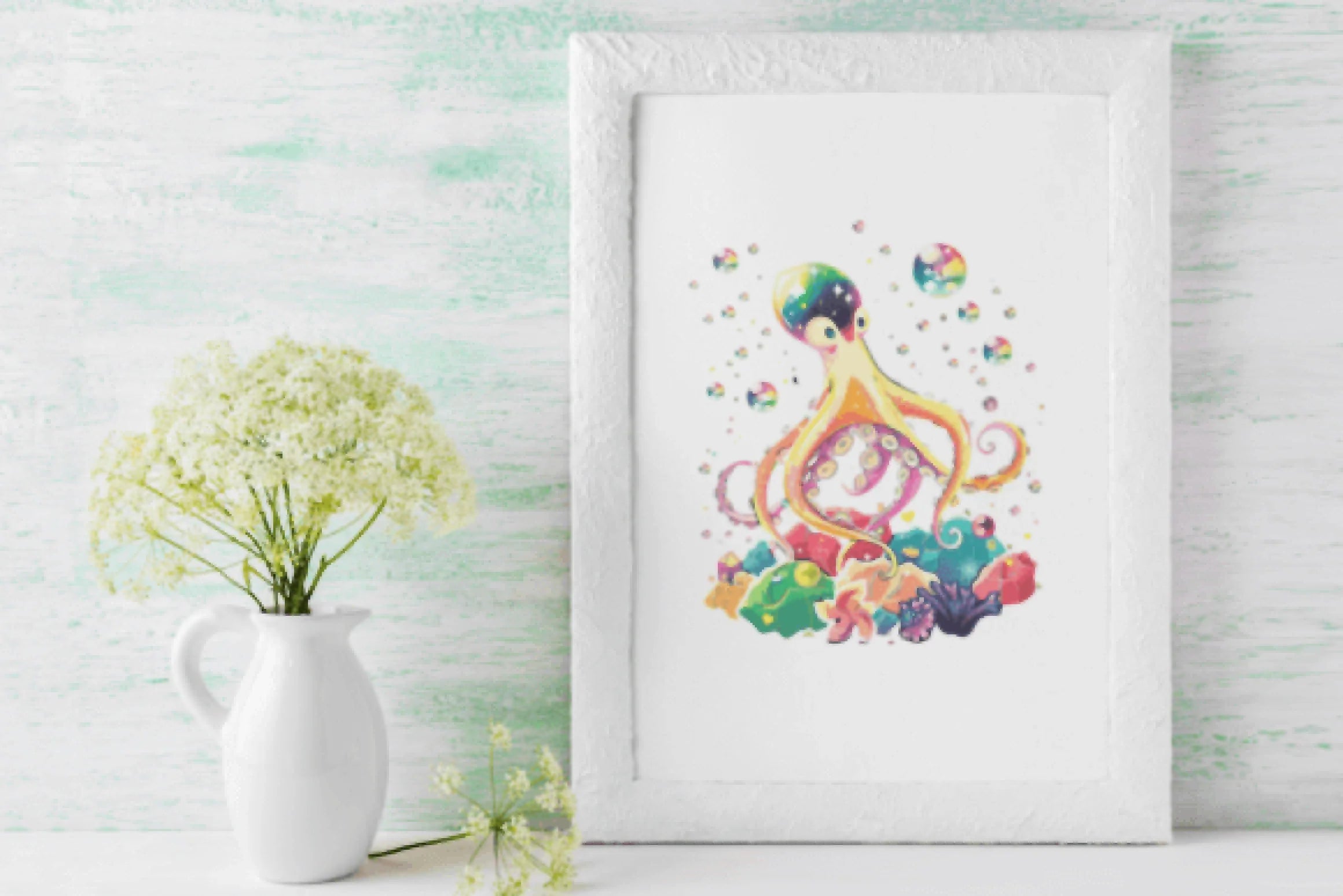 Neon Octopus Clipart Bundle - CraftNest - Digital Crafting and Art