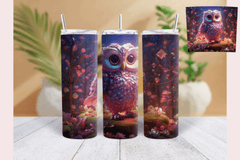 Neon Owl Tumbler Wrap Bundle - CraftNest - Digital Crafting and Art