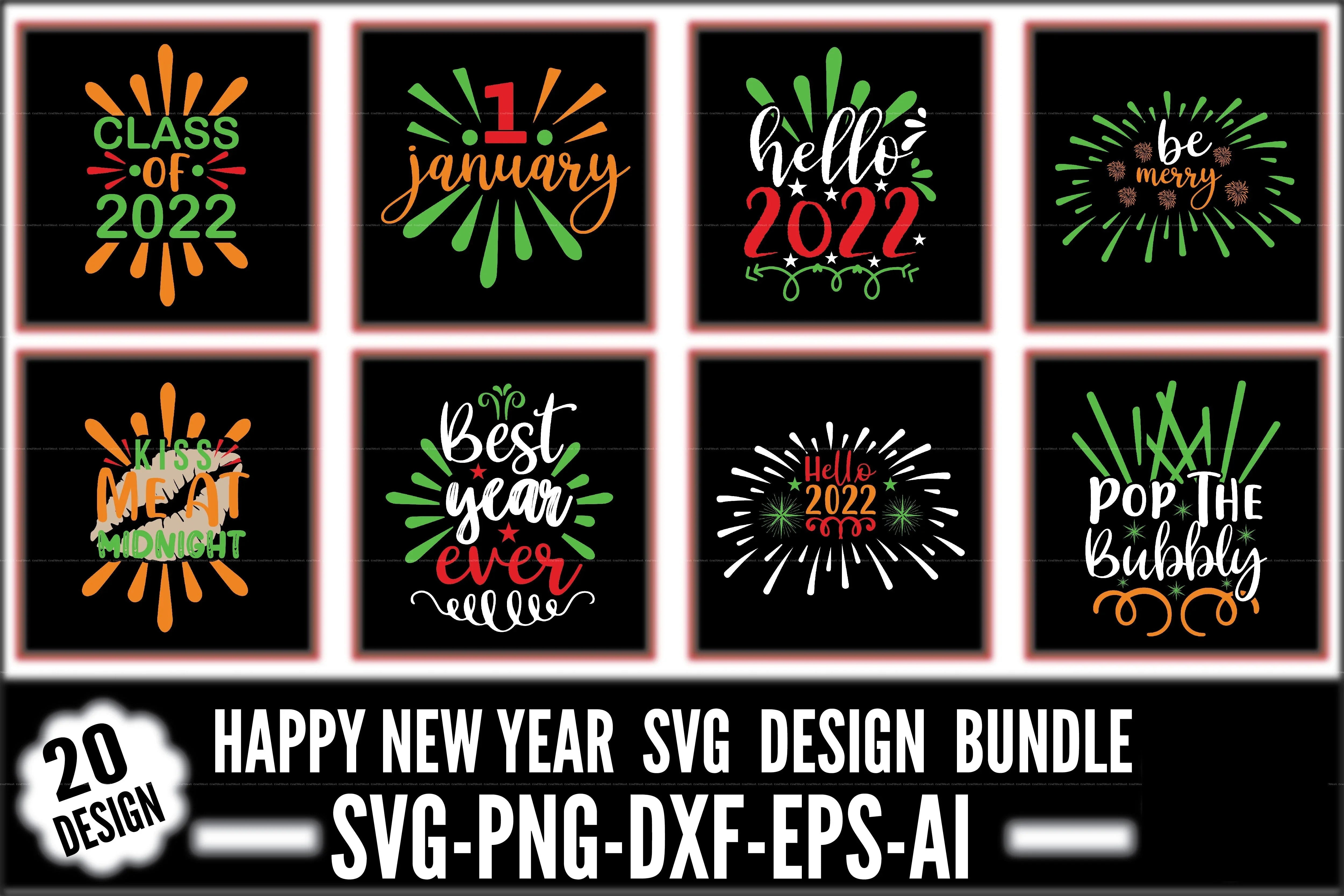 New Year 2026 SVG Bundle