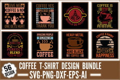 Coffee T-Shirt Design SVG Bundle 1 - CraftNest - Digital Crafting and Art