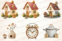 New Home Clipart Bundle - CraftNest - Digital Crafting and Art