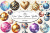 New Year Disco Balls Clipart Bundle
