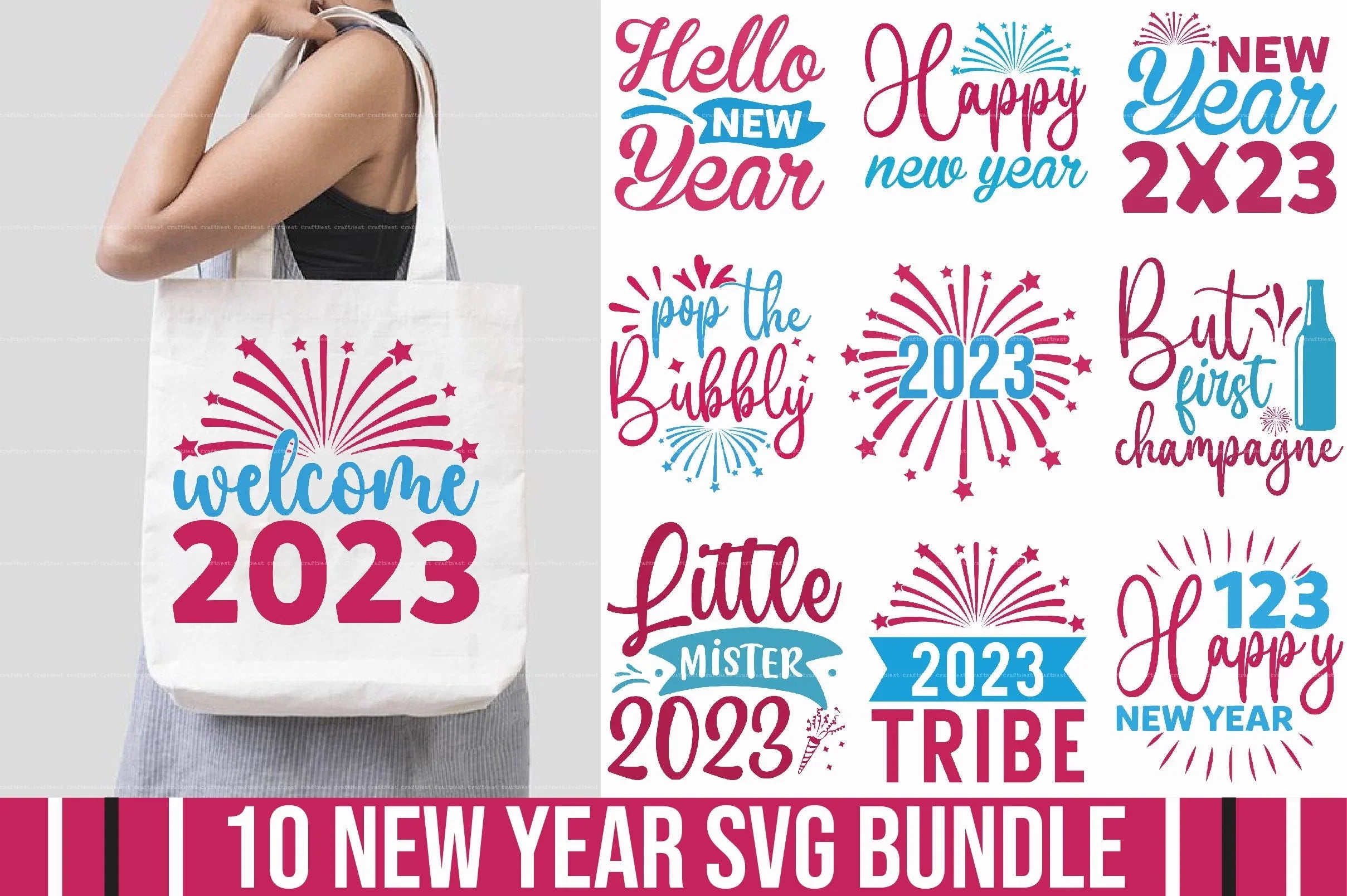 New Year SVG Bundle