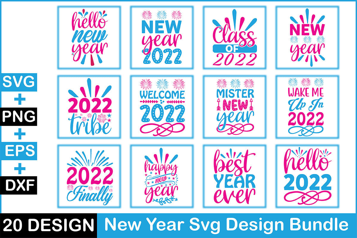 New Year SVG Bundle 6