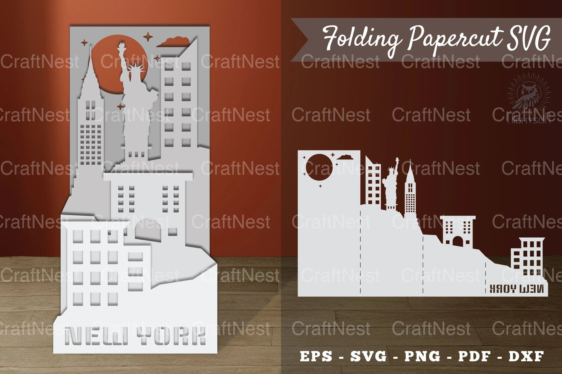New York Folding Papercut Clipart Bundle - CraftNest - Digital Crafting and Art