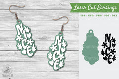 Elegant Laser Cut Earrings SVG Bundle - CraftNest - Digital Crafting and Art