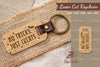 No Tricks Just Treat Laser Cut Keychain Design