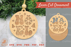 Noel Laser Cut Ornament SVG Bundle - CraftNest - Digital Crafting and Art