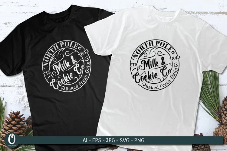 North Pole Milk Cookie Co SVG Bundle - CraftNest - Digital Crafting and Art