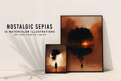Nostalgic Sepias - Wall Art - CraftNest - Digital Crafting and Art