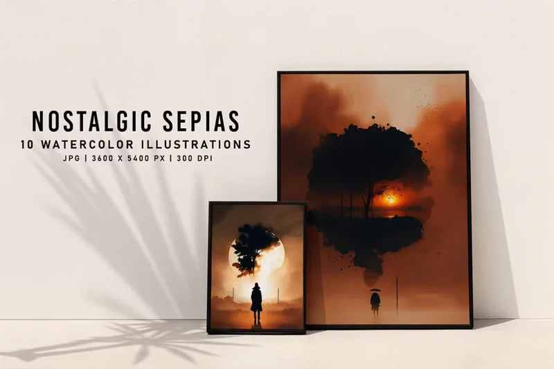 Nostalgic Sepias - Wall Art - CraftNest - Digital Crafting and Art