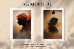Nostalgic Sepias - Wall Art - CraftNest - Digital Crafting and Art