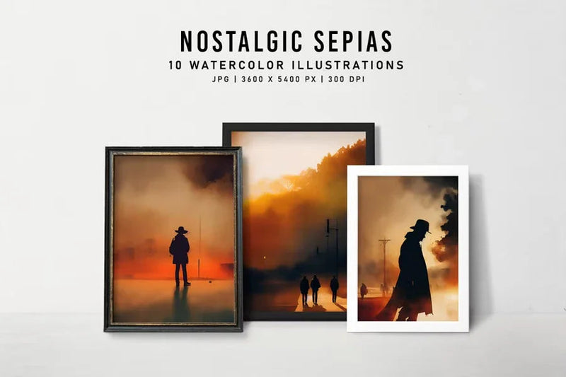 Nostalgic Sepias - Wall Art - CraftNest - Digital Crafting and Art