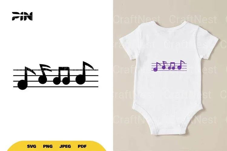 Music Note SVG Bundle - CraftNest - Digital Crafting and Art