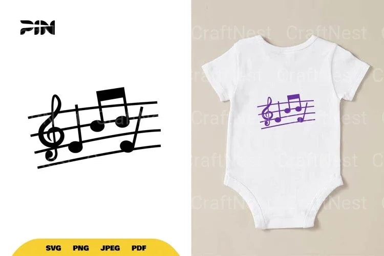 Music Note SVG Bundle - CraftNest - Digital Crafting and Art