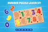 Number Puzzle Lasercut SVG Bundle