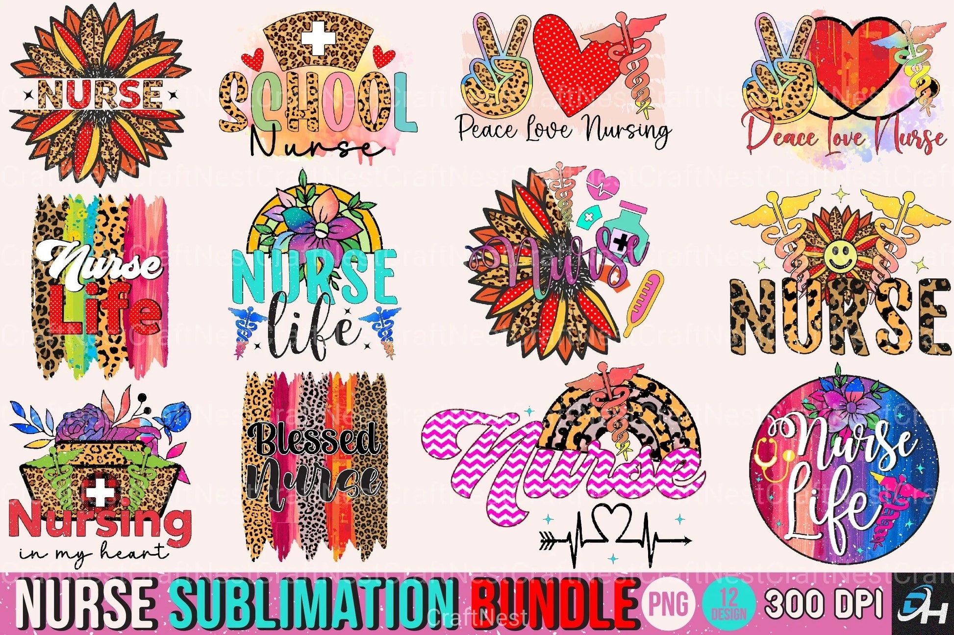 Nurse Clipart Bundle for Healthcare Designs - CraftNest - Digital Crafting and Art