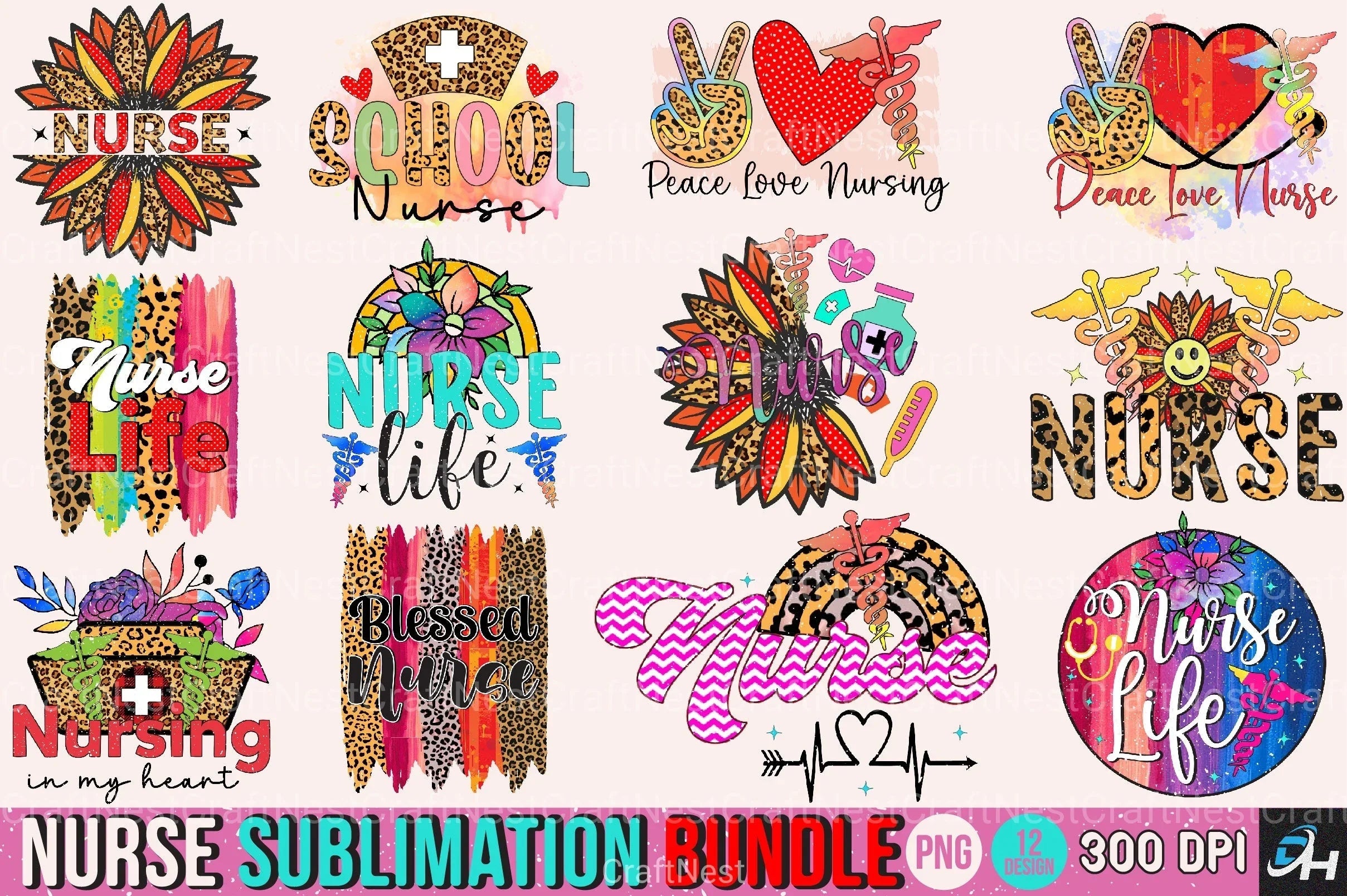 Nurse Clipart Bundle for Healthcare Designs - CraftNest - Digital Crafting and Art