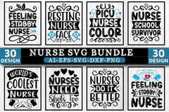 Nurse SVG Bundle 88 - CraftNest - Digital Crafting and Art