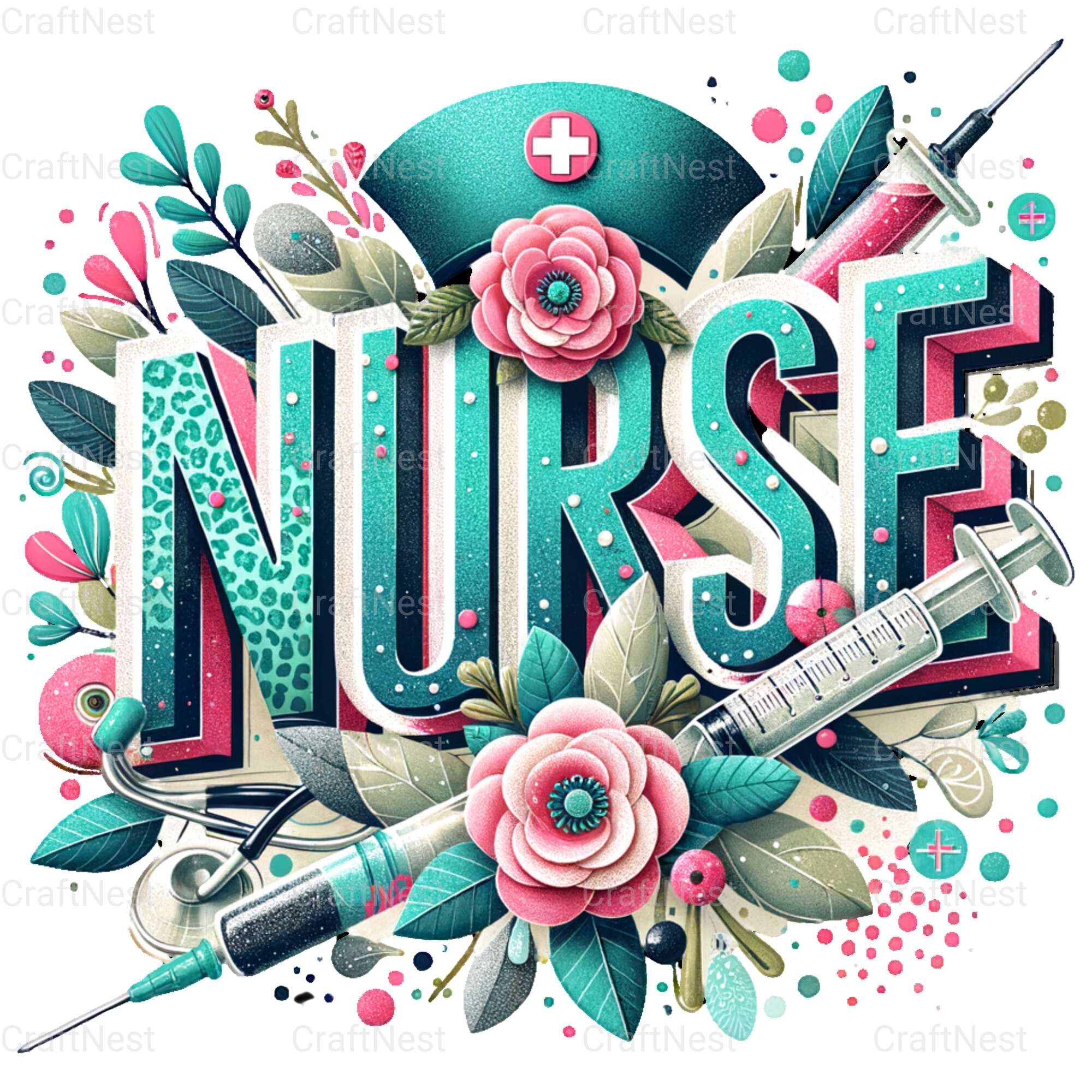 Nurse Design T-Shirt - CraftNest - Digital Crafting and Art