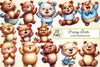 Funny Bear Clipart Bundle