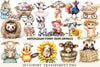 Funny Farm Animals Clipart Bundle