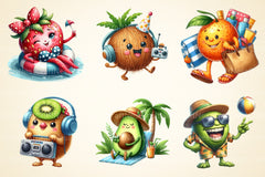 Funny Fruit Clipart Bundle - CraftNest - Digital Crafting and Art