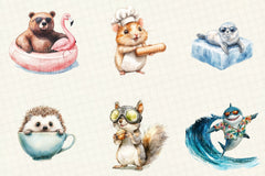 Funny Animals Megabundle Clipart Bundle - CraftNest - Digital Crafting and Art