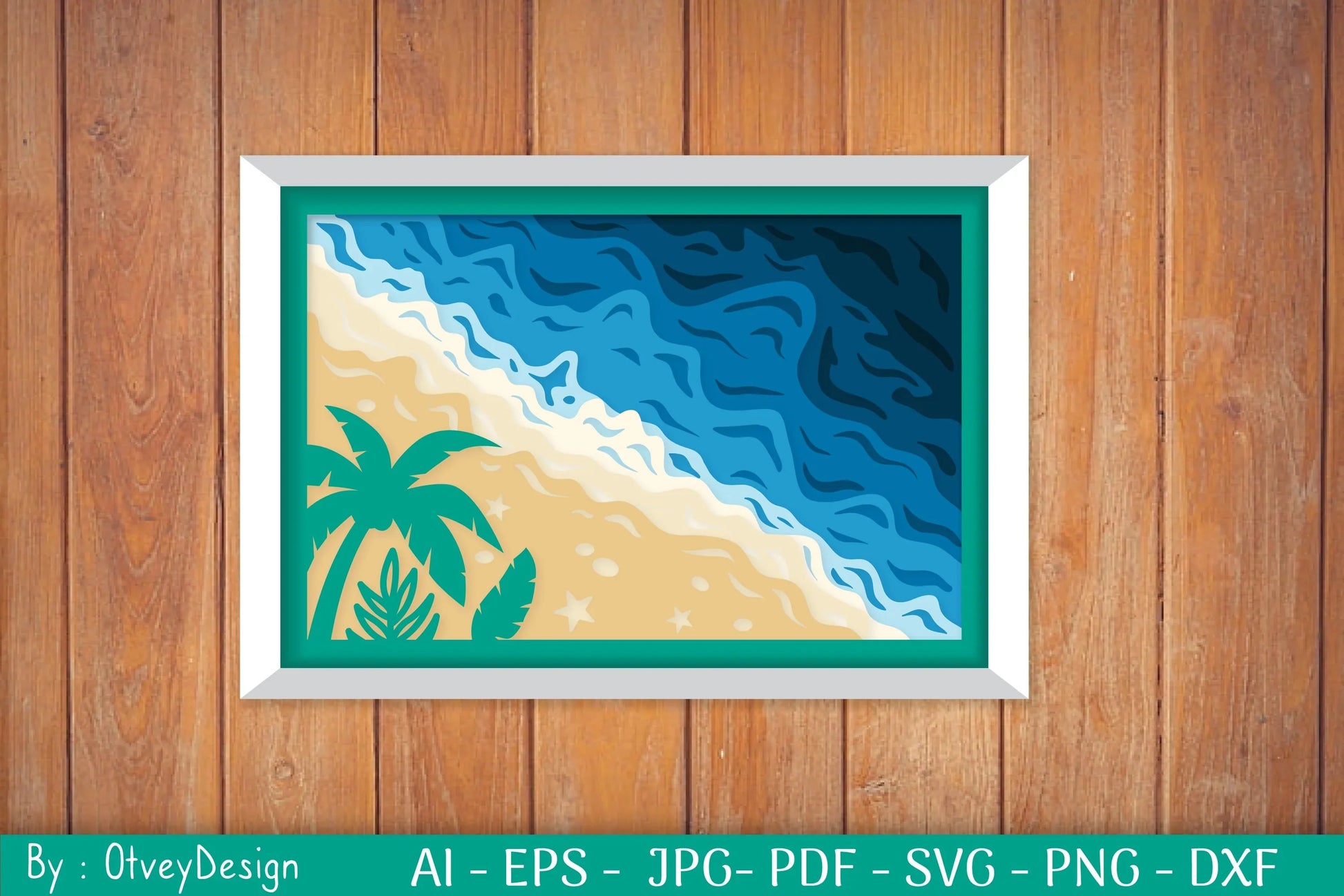 Ocean Shadow Box SVG Bundle for Cricut - CraftNest - Digital Crafting and Art