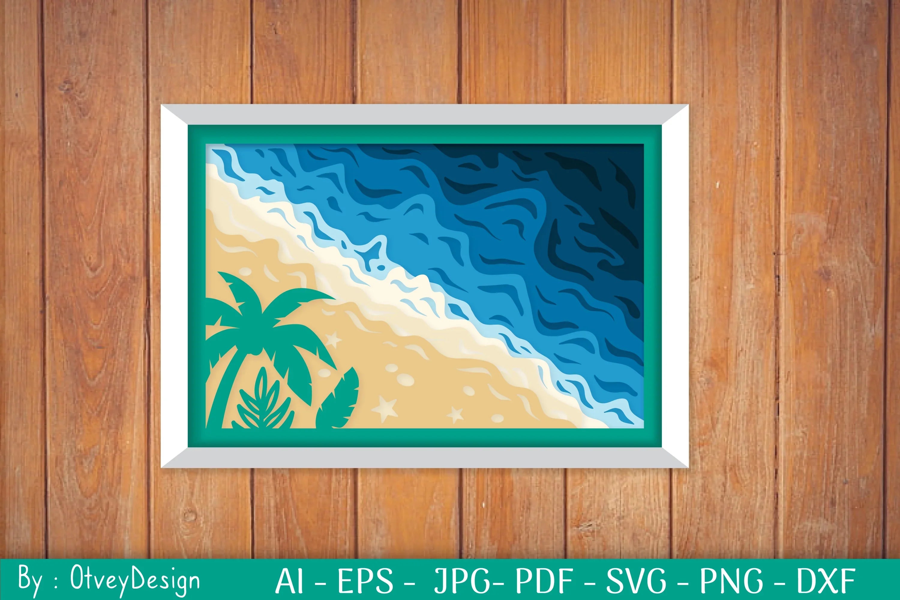 Ocean Shadow Box SVG Bundle for Cricut - CraftNest - Digital Crafting and Art