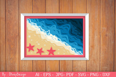 Ocean Shadow Box SVG Bundle for Cricut - CraftNest - Digital Crafting and Art